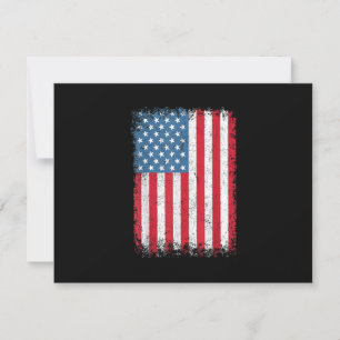 Cartão RSVP EUA Bandeira Patriótica Americana Para Homens Meni