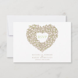 Cartão RSVP Evento de casamento da opção de farinha de tulipa 