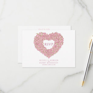 Cartão RSVP Evento de casamento da opção de refeição de tulipa