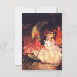 Cartão RSVP Fadas de Verão