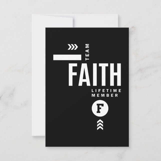 Cartão RSVP Faith Personalised Name Birthday Gift (Frente)