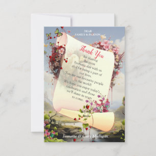 Cartão RSVP Fantasy Realms of Magic Scenery designs