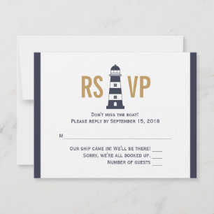 Cartão RSVP Farol
