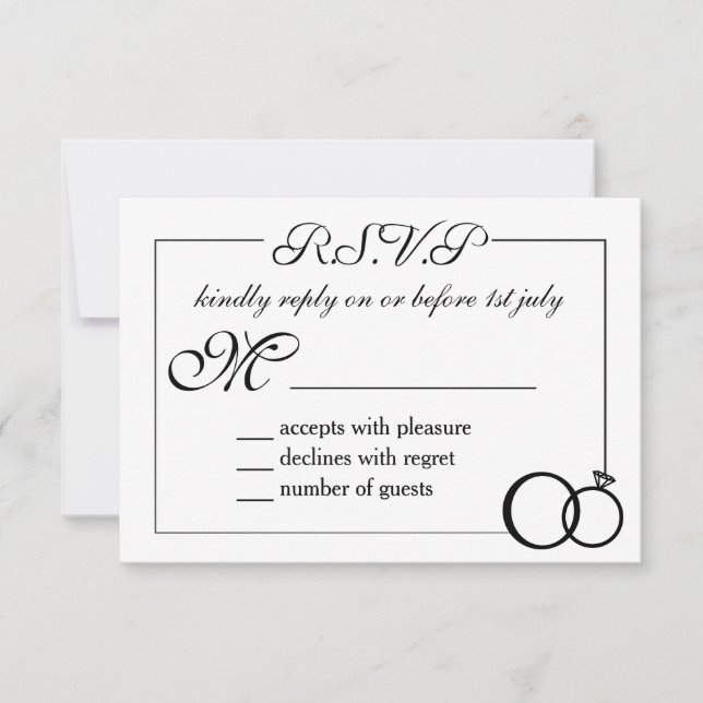 Cartão RSVP Fazemos Casamento (Frente)