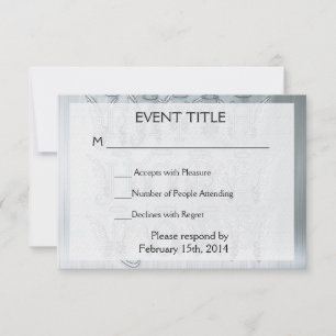 Cartão RSVP Fé, esperança, amor