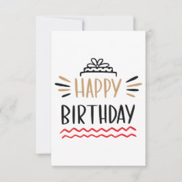 Cartão RSVP Feliz aniversário