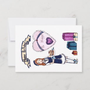 Cartão RSVP Feliz aniversário 