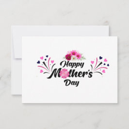 Cartão RSVP Feliz dia das mães design moderno único para prese