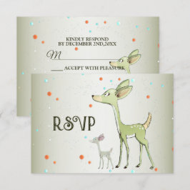 Cartão RSVP Feriados Verdes Feriados Feriados do Festa de Nata