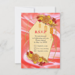 Cartão RSVP Festival de Primavera chinês