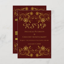 Flor de Filigree Dourada e Ivy sobre fundo de Borg