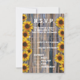 Cartão RSVP Flor de girassol russo R.S.V.P.