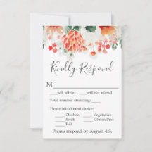 Floral de Flores Silvestres Verdejante Laranja Mod