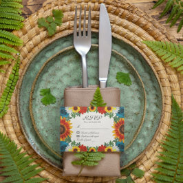 Cartão RSVP Floral de Verão