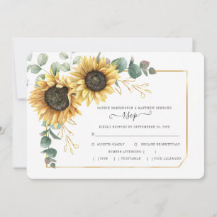 Cartão RSVP Floral Eucalyptus Eucalyptus