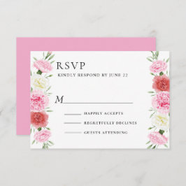 Cartão RSVP Floral Eucalyptus Wedding