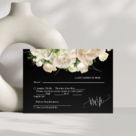Cartão RSVP Floral Wedding