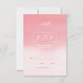 Cartão RSVP Flores brancas