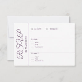 Cartão RSVP Flores De Aquarela - Fazendo-Casamento-