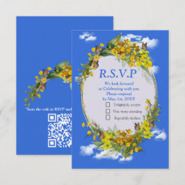 Cartão RSVP Flores primavera