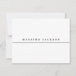 Cartão RSVP Fonte Serif Minimalista Elegante e Profissional