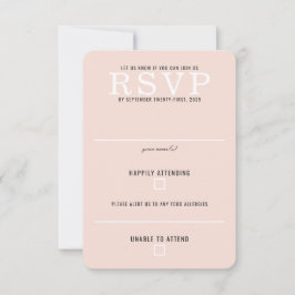 Cartão RSVP Forest Meadow Wedding