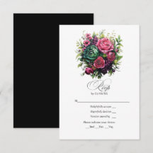Fúcsia Romântico, Floral Verde Esmeralda e Preto