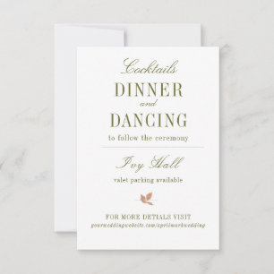 Cartão RSVP Gabinete Boho Greenery