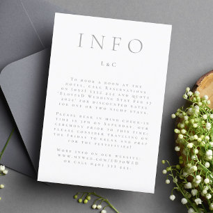 Cartão RSVP Gabinete de Informações Modernas Elegante para Cin