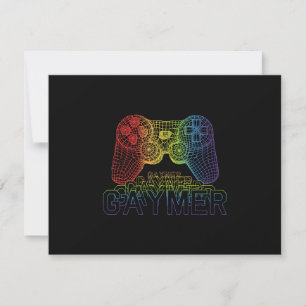 Cartão RSVP Gaymer Orgulhoso, Jogos de Orgulho gay