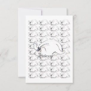 Cartão RSVP Ghibli denominou "Don´t irrita-me" gato