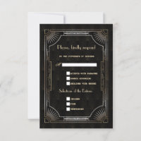 Glamorous Excelente Gatsby Dourado Art Deco Weddin