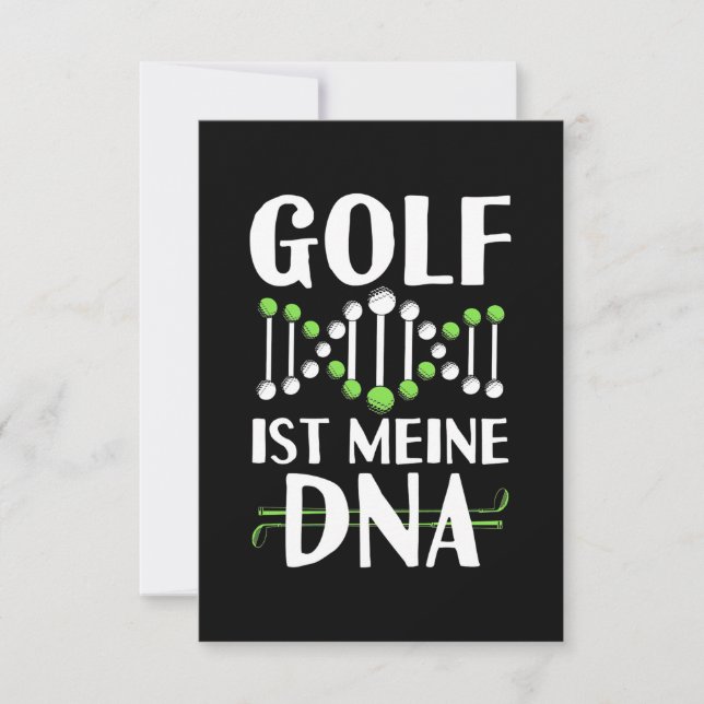Cartão RSVP Golf É Meu DNA (Frente)