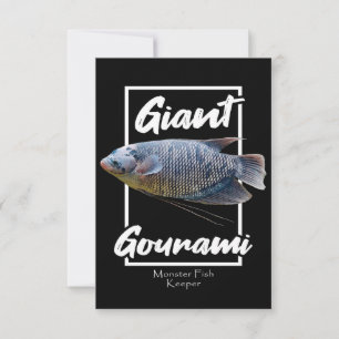 Cartão RSVP Gourami Monster Fish  Pão de Aquário