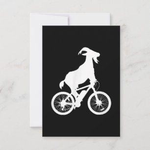 Cartão RSVP Gráfico de Pão-de-Ouro Engraçado de Cabra Engra