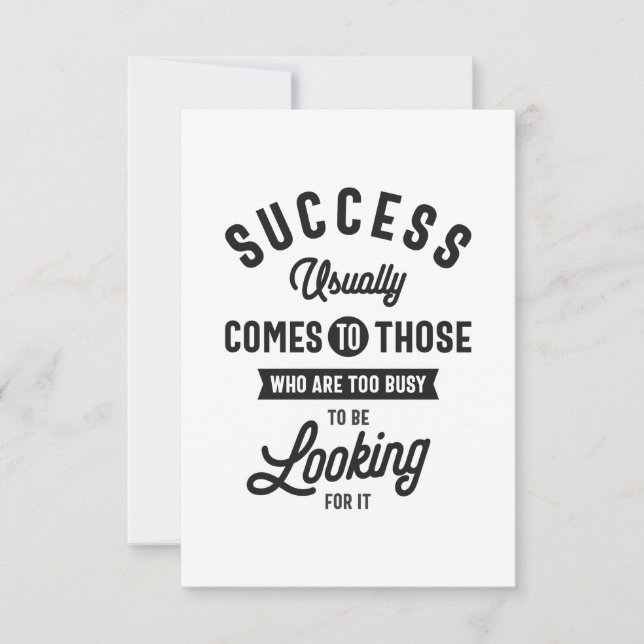 Cartão RSVP Henry David Thoreau. SUCESSO (Frente)