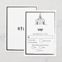Igreja Desenhada à Mão Casamento Tradicional Capri