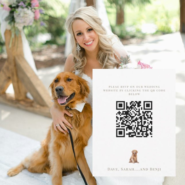 Cartão RSVP Imagem Personalizada de Casamento com Animais de E (Criador carregado)