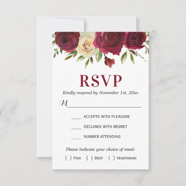 Cartão RSVP Invólucro do Casamento no inverno de queda de Mars (Frente)