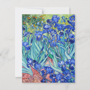 Cartão RSVP Irises Vincent van Gogh