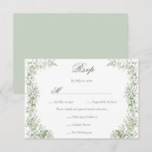 Jantar de Casamento Botânico Regência Verde Sage
