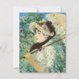 Cartão RSVP Jeanne (Primavera) Edouard Manet
