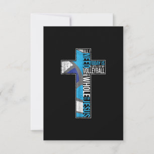 Cartão RSVP Jesus Amor  Só Preciso De Um Pouco De Voleibol