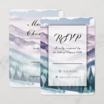 Lavanda Frost na Névoa Alpina Casamento