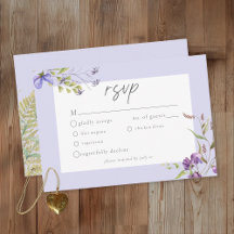 Lavender Wildflower Garden Romantic Wedding