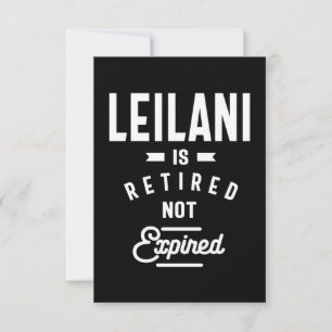 Cartão RSVP Leilani Personalised Name Birthday Gift