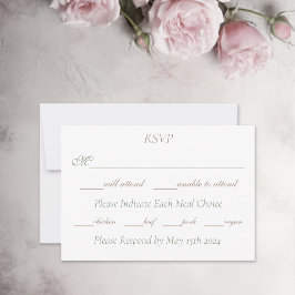Cartão RSVP Lésbicas Brides Regência Rosas Rosa