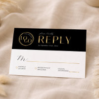 Logotipo de Empresa Preto e Dourado Elegante para
