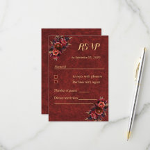 Luxo Burgundy & Floral Dourado