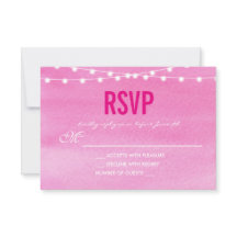 Luzes de String de Aquarela Fushcia